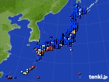 2015年12月21日のアメダス(日照時間)