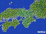 2015年12月21日の近畿地方のアメダス(気温)