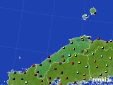 島根県のアメダス実況(日照時間)(2015年12月22日)