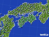 四国地方のアメダス実況(降水量)(2015年12月23日)