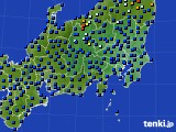 関東・甲信地方のアメダス実況(日照時間)(2015年12月23日)