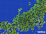 北陸地方のアメダス実況(日照時間)(2015年12月23日)