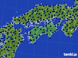 四国地方のアメダス実況(日照時間)(2015年12月23日)