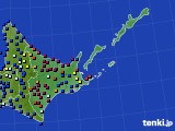 道東のアメダス実況(日照時間)(2015年12月23日)