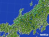 北陸地方のアメダス実況(気温)(2015年12月23日)