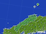 島根県のアメダス実況(気温)(2015年12月23日)