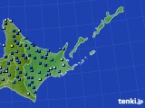 道東のアメダス実況(積雪深)(2015年12月24日)