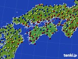 2015年12月24日の四国地方のアメダス(日照時間)