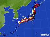 アメダス実況(日照時間)(2015年12月24日)