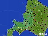 道央のアメダス実況(日照時間)(2015年12月24日)