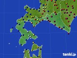 道南のアメダス実況(日照時間)(2015年12月24日)