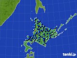 北海道地方のアメダス実況(積雪深)(2015年12月25日)