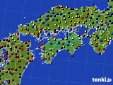 2015年12月25日の四国地方のアメダス(日照時間)