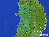 2015年12月25日の秋田県のアメダス(気温)