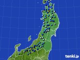 東北地方のアメダス実況(積雪深)(2015年12月27日)