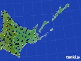 道東のアメダス実況(積雪深)(2015年12月27日)