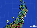 2015年12月27日の東北地方のアメダス(日照時間)