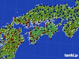 四国地方のアメダス実況(日照時間)(2015年12月27日)