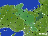 京都府のアメダス実況(気温)(2015年12月27日)