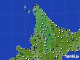 2015年12月27日の道北のアメダス(風向・風速)