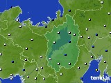 滋賀県のアメダス実況(風向・風速)(2015年12月27日)