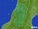 山形県のアメダス実況(降水量)(2015年12月28日)