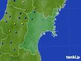 2015年12月29日の宮城県のアメダス(積雪深)