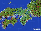 2015年12月29日の近畿地方のアメダス(日照時間)