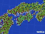 2015年12月29日の四国地方のアメダス(日照時間)