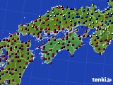 四国地方のアメダス実況(日照時間)(2015年12月29日)