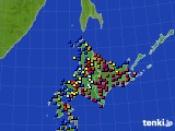 北海道地方のアメダス実況(日照時間)(2015年12月30日)