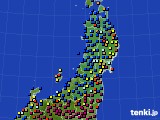 東北地方のアメダス実況(日照時間)(2015年12月30日)