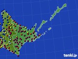 道東のアメダス実況(日照時間)(2015年12月30日)