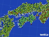 四国地方のアメダス実況(日照時間)(2015年12月31日)