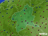 2015年12月31日の群馬県のアメダス(日照時間)