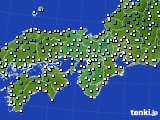 近畿地方のアメダス実況(気温)(2015年12月31日)