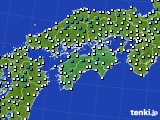 四国地方のアメダス実況(気温)(2015年12月31日)