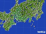 2016年01月01日の東海地方のアメダス(風向・風速)