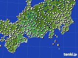 2016年01月02日の東海地方のアメダス(気温)