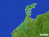 石川県のアメダス実況(風向・風速)(2016年01月02日)