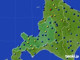 2016年01月03日の道央のアメダス(積雪深)