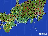 2016年01月03日の東海地方のアメダス(日照時間)