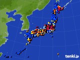 アメダス実況(日照時間)(2016年01月03日)