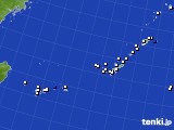 沖縄地方のアメダス実況(風向・風速)(2016年01月03日)