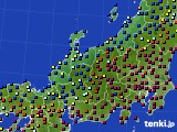 北陸地方のアメダス実況(日照時間)(2016年01月04日)