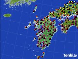 2016年01月04日の九州地方のアメダス(日照時間)