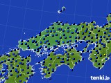 中国地方のアメダス実況(日照時間)(2016年01月05日)