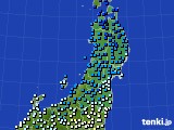 2016年01月05日の東北地方のアメダス(気温)