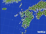 九州地方のアメダス実況(風向・風速)(2016年01月05日)