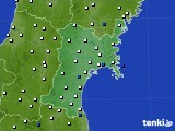 2016年01月05日の宮城県のアメダス(風向・風速)